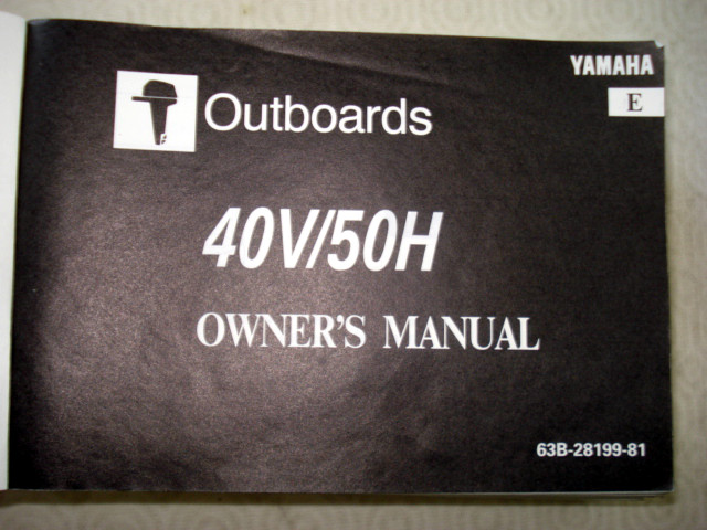 Owner's manual Yamaha 40V, 50H